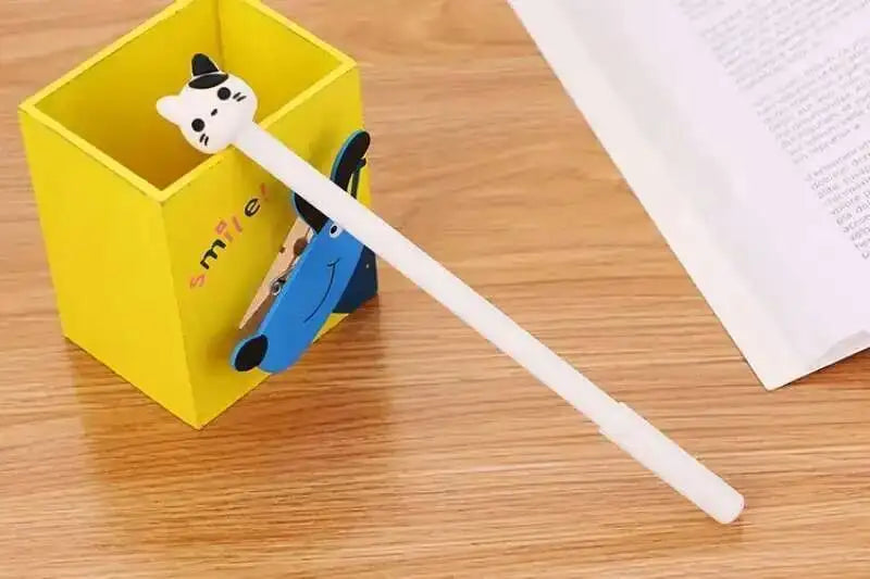 1 Pcs Lytwtw's Cartoon Cat Claw Paw Kawaii Cute School Supply Office Stationery Gel Pen Handles Creative sweet black cat lovely