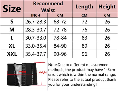 Women Abdominal Fat Burning Waistband Wrap Waist Training Sheath Sports Weight Loss Sweat Wicking Corset Sauna Suits Shaper Faja
