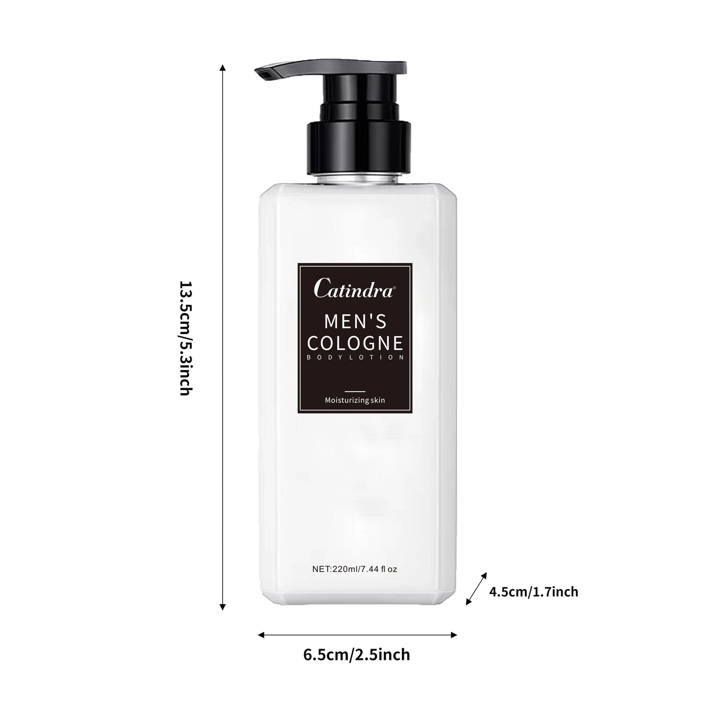 Catindra Men‘s Cologne Body Lotion Moisturizes Skin Smooth Prevent Dryness Roughness Body Lotion Comes with Perfume Flavor