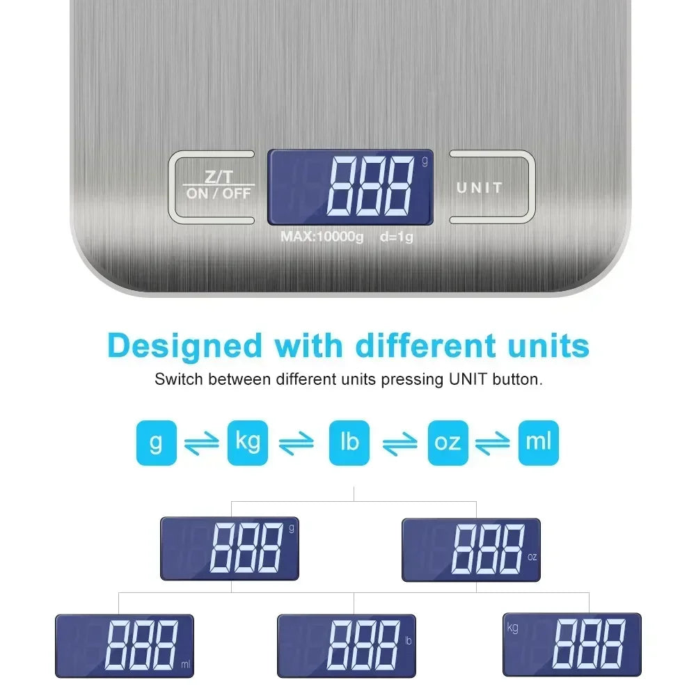 5/1kg Household Kitchen Diet Scales Measuring Tool Slim LCD Digital Electronic Weighing Scale Scale Electronic Food Scales New