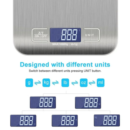 5/1kg Household Kitchen Diet Scales Measuring Tool Slim LCD Digital Electronic Weighing Scale Scale Electronic Food Scales New