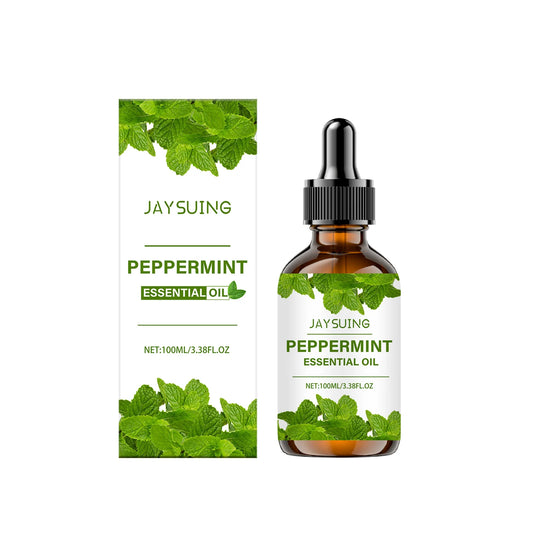 Pure Peppermint Essential Oil Facial Skin Care Body Massage Firming Hydrating Moisturizing Refreshing Aromatherapy Diffuser Oil