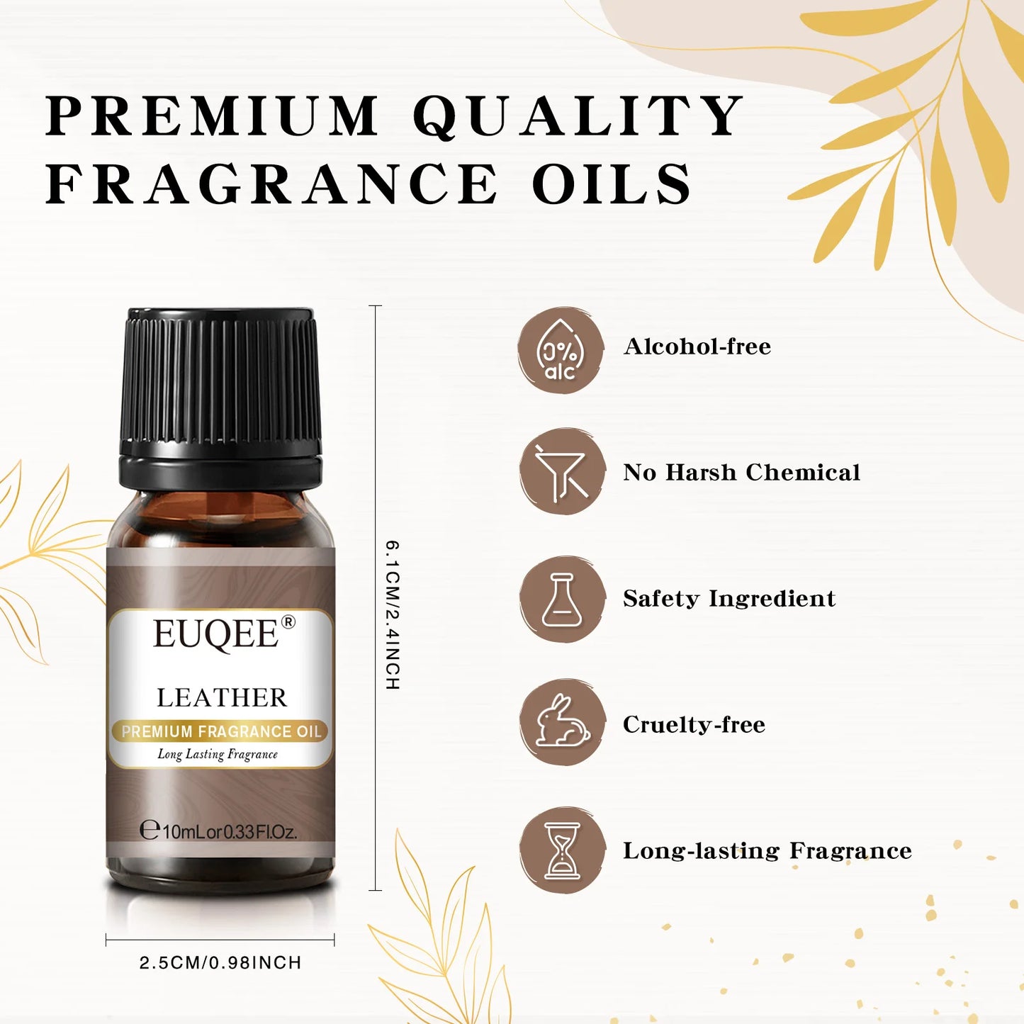 Men's Fragrance Oils for Humidifier Diffuser Leather Bay Rum Forest Pine Sandalwood Cedarwood Essential Oil Making Perfume
