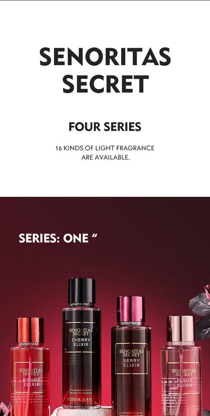 Body Spray Women's  Fragrance Floral and Fruit Tone Lasting Fragrance Thailand's 250ml