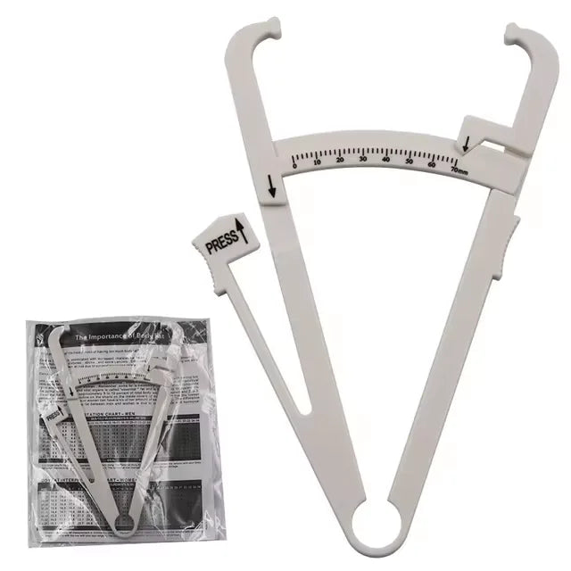 Clamp Fat Clip Body Weight Loss Tester Fat Thickness Measuring Ruler Body Fat Weight Loss Measuring Caliper Tape Measuring Tool
