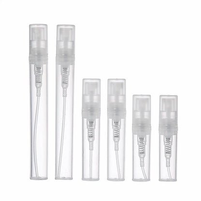 100pcs/lot 2ml 3ml 4ml 5ml Small Round Plastic Containers Perfume Bottles Atomizer Empty Cosmetic Containers For Sample