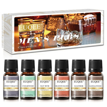 Men's Fragrance Oils for Humidifier Diffuser Leather Bay Rum Forest Pine Sandalwood Cedarwood Essential Oil Making Perfume