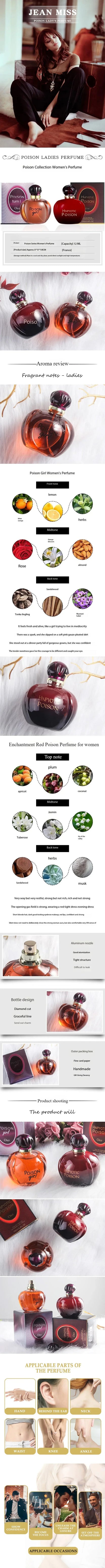 100ml Women Perfume Series Perfume Floral Fruity Scent Lasting Fragrances Deodorant Pheromones Attract High Quality Gift