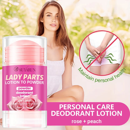 SUYARUN Ladies Deodorant Anti-Sweat Moisturizing Refreshing Long-Lasting Comfort Fragrance Body Care Product.