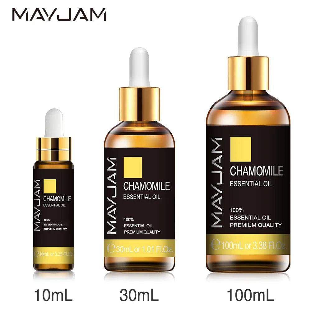 MAYJAM 10ml 30ml 100ml Jasmine Lavender Rose Sandalwood Essential Oil For Perfume Massage Spa Bath Diffuser Aroma Oil