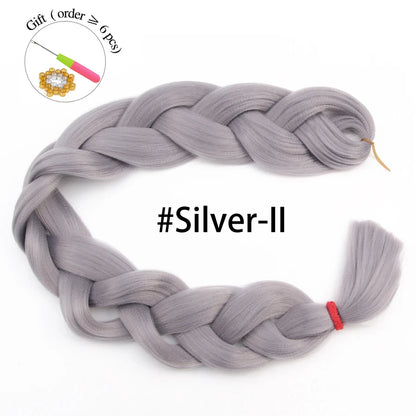Super Long 165G 200cm Hair Synthetic Jumbo Braiding Hair Extension Heat Resistant Fiber African Ombre Jumbo Braid Hair Women