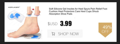 Silicon Gel Insoles Foot Care For Plantar Fasciitis Heel Spur Running Sport Insoles Shock Absorption Pads Arch Orthopedic Insole