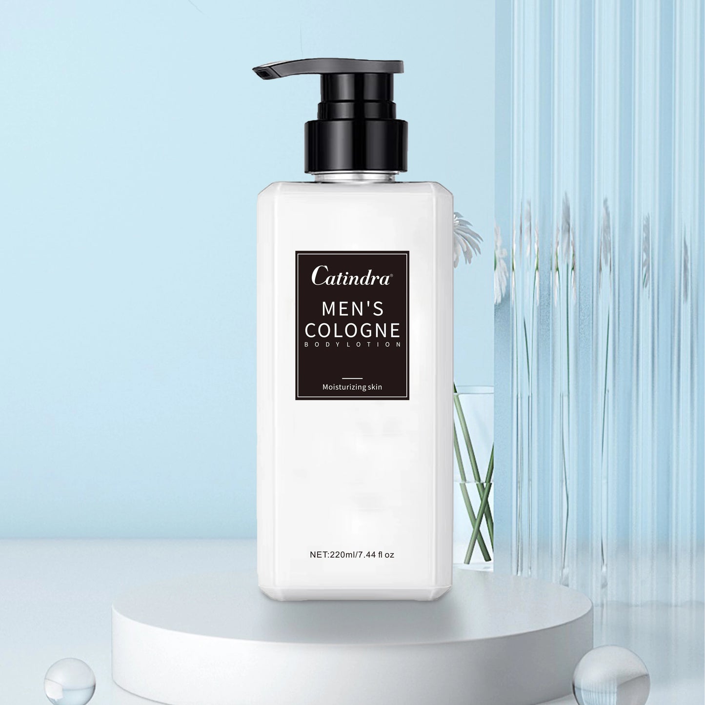 Catindra Men‘s Cologne Body Lotion Moisturizes Skin Smooth Prevent Dryness Roughness Body Lotion Comes with Perfume Flavor