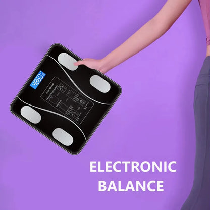 LED Display Smart Body Fat Scale Wireless Digital Measurement Bluetooth Body Fat Scale Digital Square Weight Loss Scale