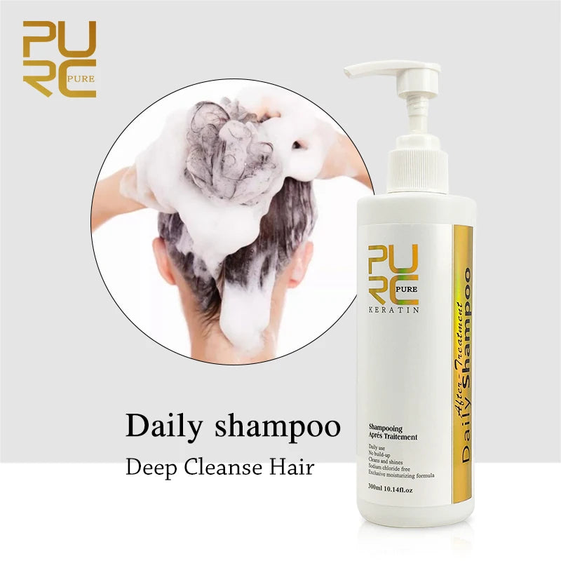 PURC Hair Purifying Shampoo Conditioner Keratin Hair Treatment Straightening Smoothing Professional Hair Care Salon Products