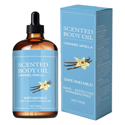 Fragrance Body Oil, Coconut Oil Deeply Nourishes, Ascorbic Acid Strengthens Barrier, Zero Additives Pure Plant Formula, Designed to Improve Dryness and Peeling