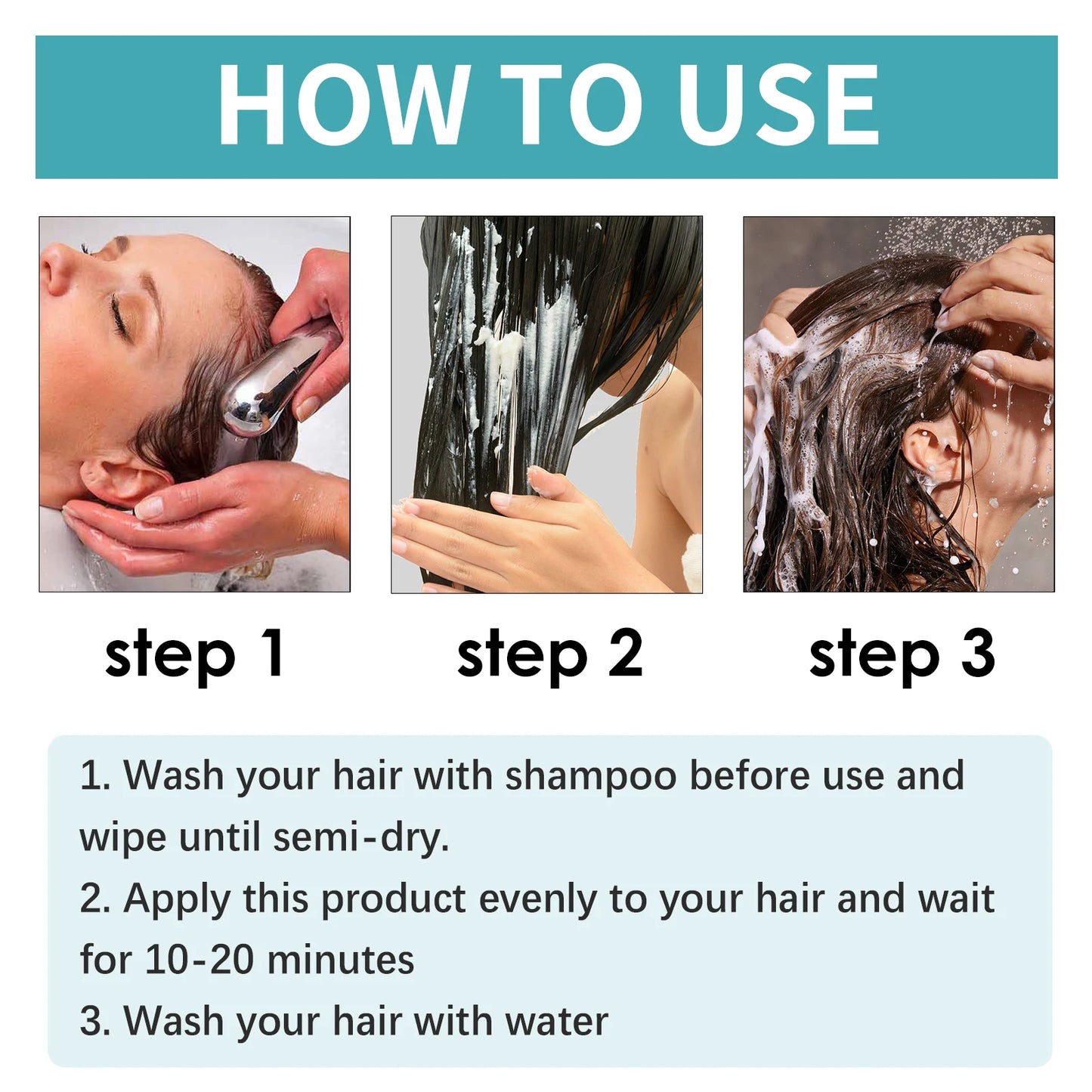 Keratin Hair Straightening Cream Hair Repair Conditioner Reduce Frizzy and Dry Hair Care Set Hair Salon Protein Correction Cream