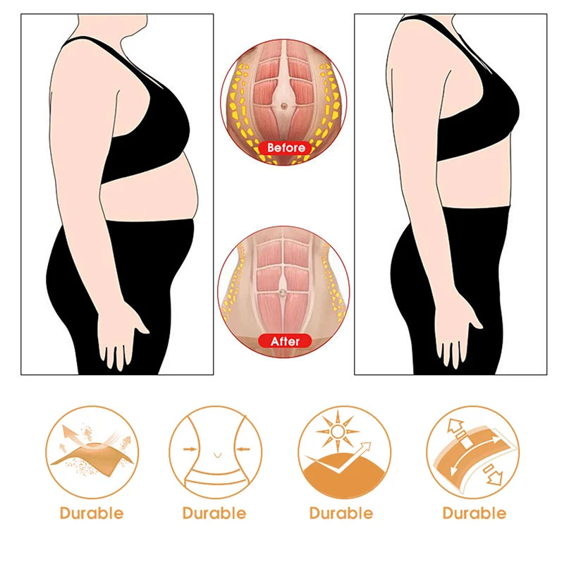 RTSHE-Hot Sweat Waist Slimming Fine-Tuning Zipper Belt Body Shaping Machine Weight Loss Exercise Belt Large Size