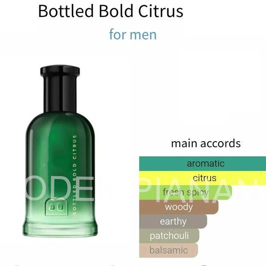 100ml Quality Brand Glass Bottled Men Confidence Citrus Perfume Lasting Woody Pheromone Men Balminess Body Spray Perfum