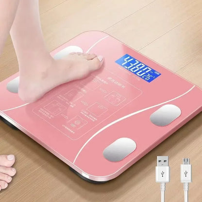 Weight scale electronic weighing smart body fat scale household precision charging small durable weight loss weighing scale