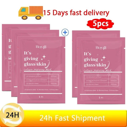 Bio-Collagen Face Mask Collagen Protein Hydrogel Soft Gel Mask Deep Moisturizing For Women Skin Care Products 1/3/5/10PCs