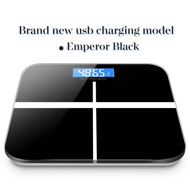 Weight Loss Weighing Device LED Display Smart Body Weight Scale USB Charging Precision Electronic Scale for Home Office Adult