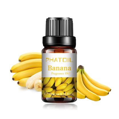 PHATOIL 10ml Strawberry Fragrance Oil Fruit Perfume Making Coconut Tangerine Mango Passion Fruit Watermelon Lemon Fig Aroma Oil