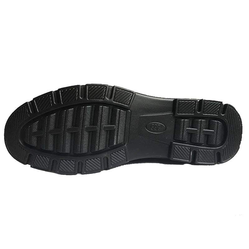 Genuine Leather Shoes Men Flat Fashion Men's Casual Brogues Shoes Brand Male Footwear Soft Comfortable Black ZH740