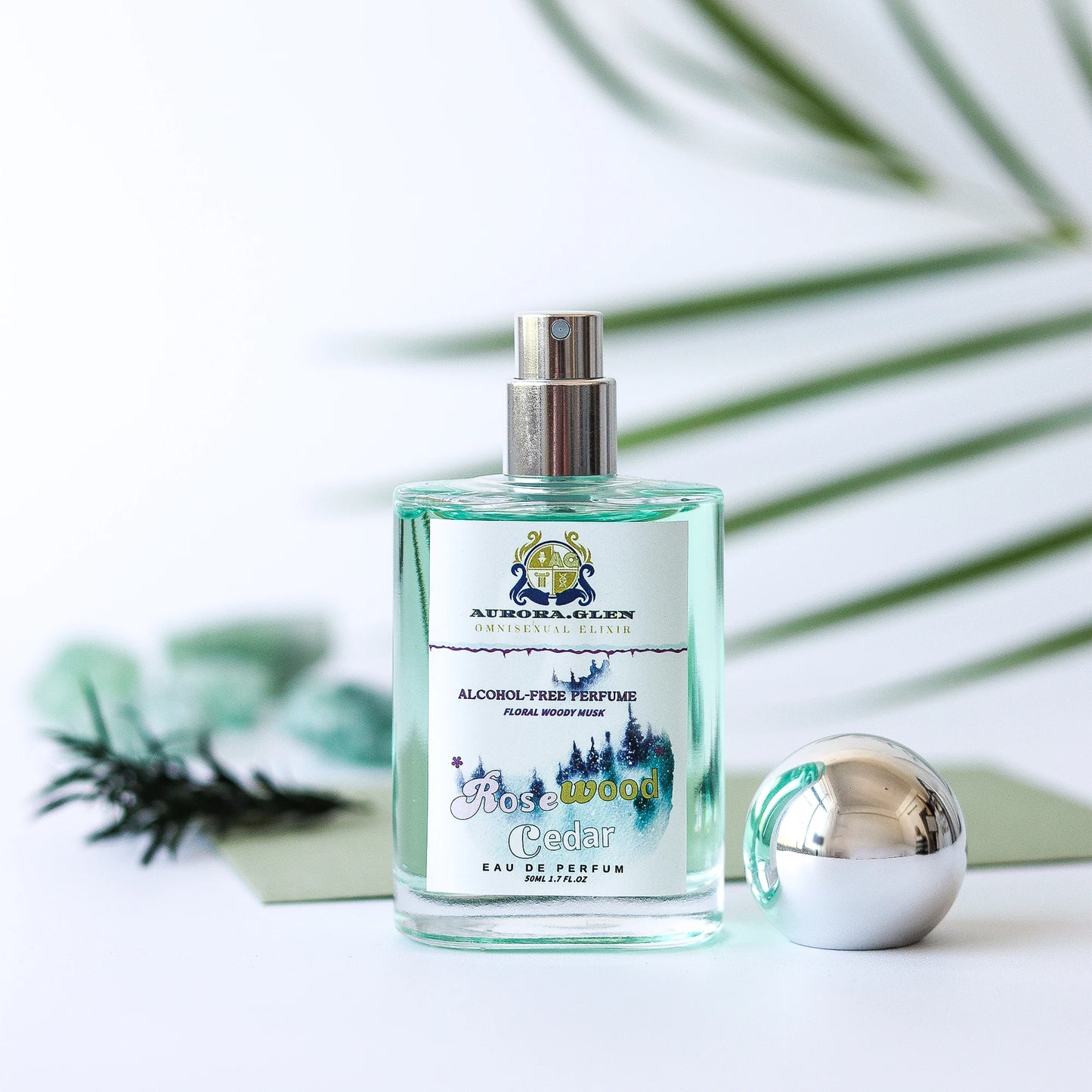 Men's Eau de Parfume 50ml Alcohol-Free Woody Fresh Long Lasting Fragrance Oil Cologne Gift Set for Him Vegan & Hypoallergenic