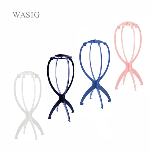 1PC Colorful Ajustable Wig Stands Plastic Hat Display Wig Head Holders 16.5x34cm Mannequin Head/Stand Portable Folding Wig Stand