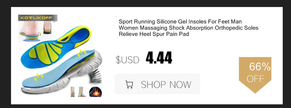 Silicon Gel Insoles Foot Care For Plantar Fasciitis Heel Spur Running Sport Insoles Shock Absorption Pads Arch Orthopedic Insole