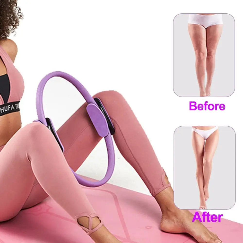 38cm Women Lose Weight Workout Sports Keep Fit Equipment Home Workout Pilates Ring Magic Circle Fitness Circles Yoga Circles
