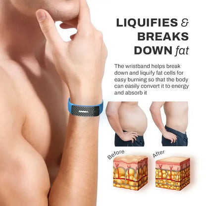 UltraSonic Lymph Drainage Slim Fit Wristband Weight Loss Bracelet Weight Loss Bracelet Magnetic Therapy Burning Fat Health Watch
