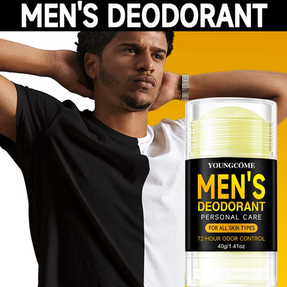 Men Sandalwood Deodorant Stick Anti Sweating Keep Drying Lasting Fragrance Remove Armpit Odor Underarm Refresh Sticks Refresh