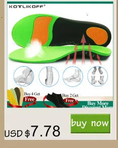 Silicon Gel Insoles Foot Care For Plantar Fasciitis Heel Spur Running Sport Insoles Shock Absorption Pads Arch Orthopedic Insole
