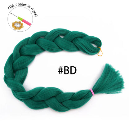 Super Long 165G 200cm Hair Synthetic Jumbo Braiding Hair Extension Heat Resistant Fiber African Ombre Jumbo Braid Hair Women