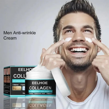 Collagen Face Cream For Men Anti Aging Facial Lifting Firming Moisturizing Nourishing Hyaluronic Acid Whitening Cream Skin Care