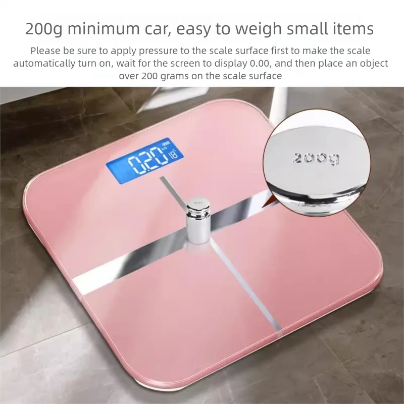 Weight Loss Weighing Device LED Display Smart Body Weight Scale USB Charging Precision Electronic Scale for Home Office Adult