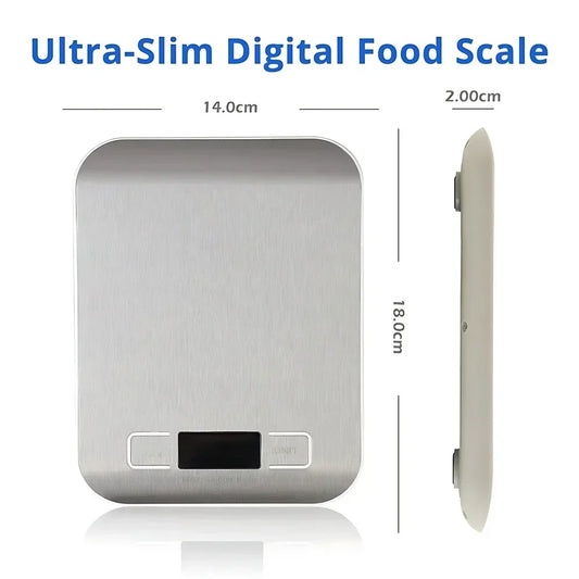 5/1kg Household Kitchen Diet Scales Measuring Tool Slim LCD Digital Electronic Weighing Scale Scale Electronic Food Scales New