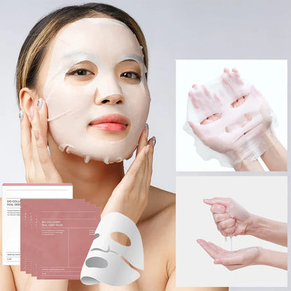 Collagen Mask Korean Facial Care Longlasting Deep Moisturizing Firming Smooth Skin Brightening Gentle Moisturizing Hydrogel Mask