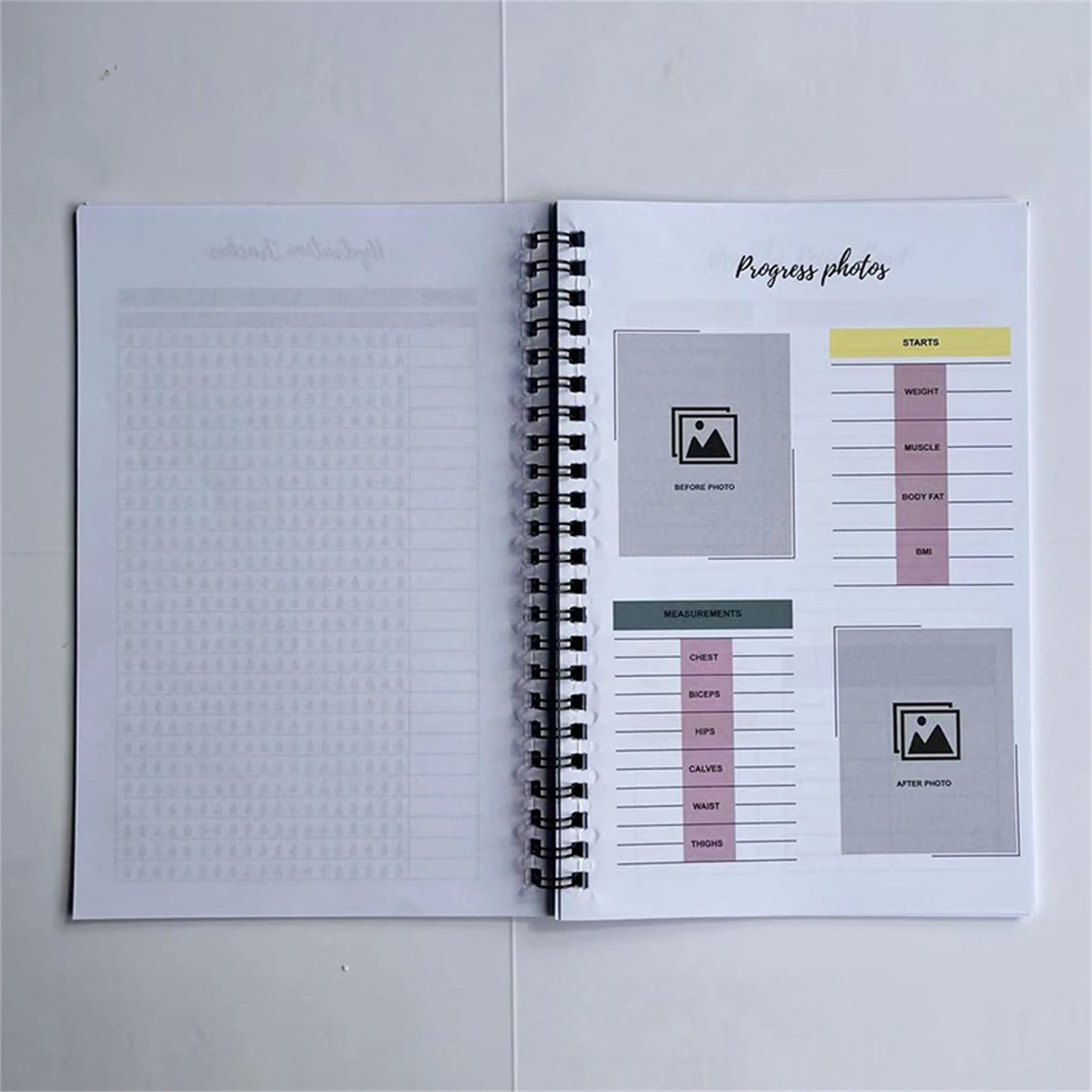 Weight Loss Journal for Women & Men Fitness Planner Diet Tracker Notebook for Home School Office Business