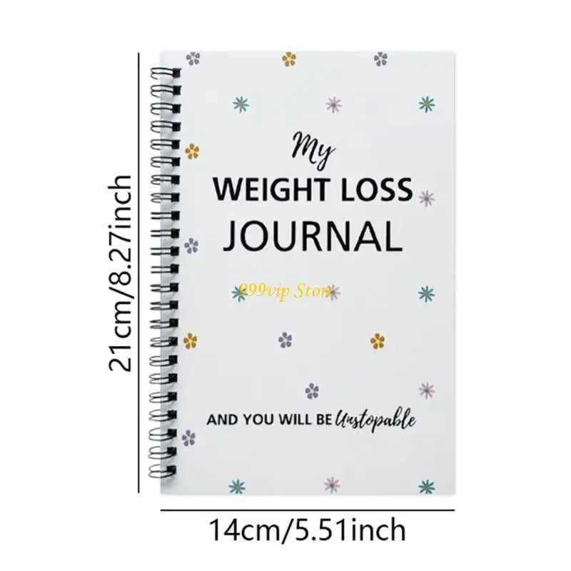 C90C Weight Loss Journal Pounds Lost & Body Measurement Notebook Workout Scheduler Notebook for Workout Mood Sleep Tracking