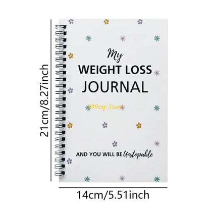 C90C Weight Loss Journal Pounds Lost & Body Measurement Notebook Workout Scheduler Notebook for Workout Mood Sleep Tracking