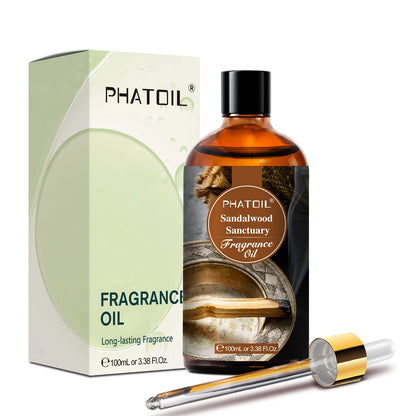 PHATOIL 100ml Fragrance Oil with Glass Dropper Fruit Carnival Almond Vanilla Warm Santal L'aube Rosa Aroma Perfume Oils For DIY