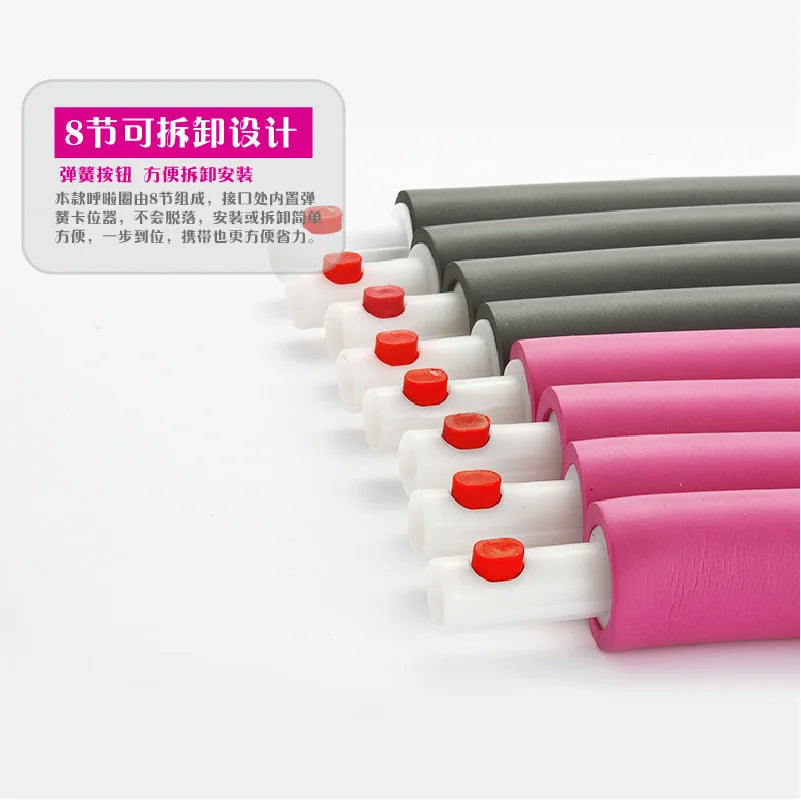High Quality Hoola Hoop Female's Weight Loss Ring Adult Detachable Abdomen Fitnes Hoop Sponge