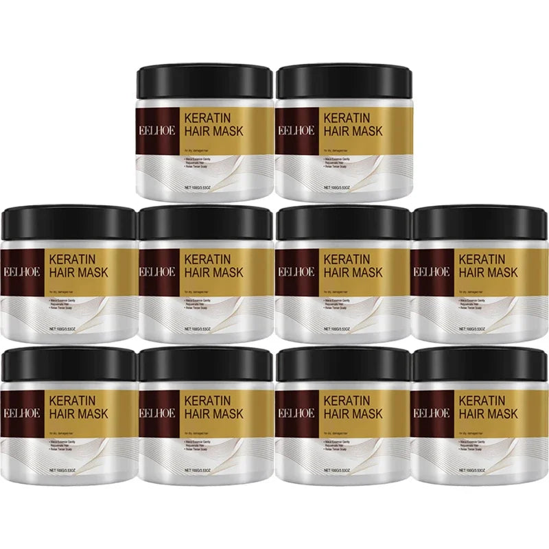 Collagen hair mask  Repair Damage Frizzy Straighten Soft Smooth Moisturize Hair Treatment Hair Restore Cream Hair Care