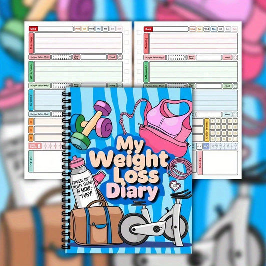 Weight Loss Plan Book My Weight Loss Diary 12 Weeks Fitness Journal Progressive Goal Setting Monthly Planner Health
