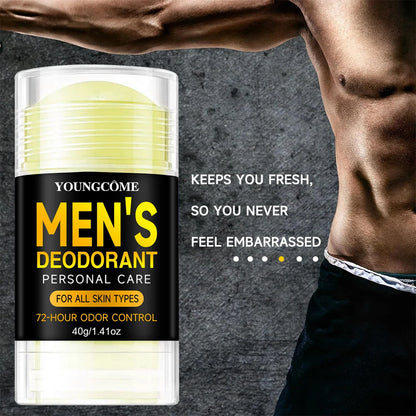 Men Sandalwood Deodorant Stick Anti Sweating Keep Drying Lasting Fragrance Remove Armpit Odor Underarm Refresh Sticks Refresh
