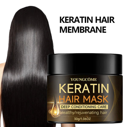 Keratin Hair Mask Moisturizer Conditioner Soft Smooth Frizz Damaged Hair Care Repair Damaged Hair Restore Shine Hair Mask