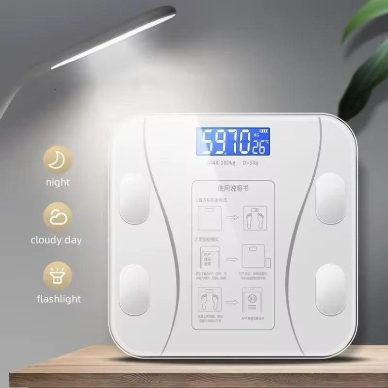 Weight scale electronic weighing smart body fat scale household precision charging small durable weight loss weighing scale